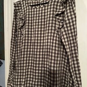 Loft plaid blouse